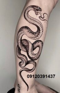 تتو مار روی پا
